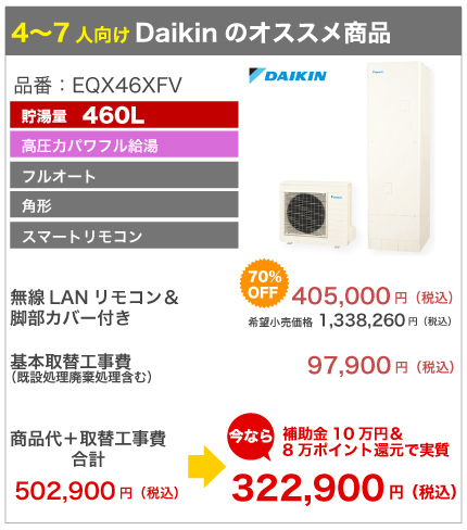 ダイキン Daikin EQX46XFV 激安価格