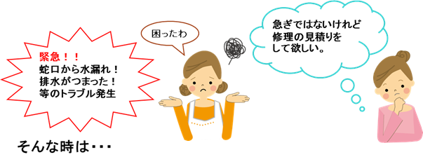 富山での水漏れ・排水つまり等のトラブルは当社まで！