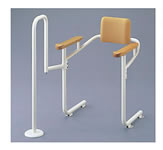 アシストバー・背もたれ付 トイレ用てすり取付介護トイレリフォーム富山