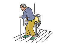 アシストバー・背もたれ付 トイレ用てすり取付介護トイレリフォーム富山