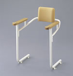 背もたれ付 トイレ用てすり取付介護トイレリフォーム富山