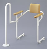 アシストバー・背もたれ付 トイレ用てすり取付介護トイレリフォーム富山